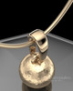 Solid 14K Gold Spherical Permanently Sealed Keepsake Jewelry