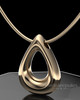 Solid 14k Gold Permanently Sealed Teardrop Keepsake Jewelry