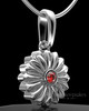 Sterling Silver Daisy Birthstone Permanently Sealed Keepsake Jewelry