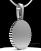 Sterling Silver Oval In Love Permanently Sealed Keepsake Jewelry