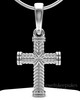 Sterling Silver Braided Cross Permanently Sealed Keepsake Jewelry