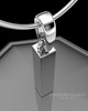 Sterling Silver Steadfast Long Cylinder Permanently Sealed Keepsake Jewelry
