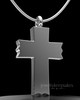 Solid 14k White Gold Permanently Sealed Jewelry Elysian Cross