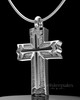 Solid 14k White Gold Permanently Sealed Jewelry Elysian Cross