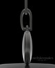 Black Plated Luna Permanently Sealed Keepsake Jewelry