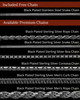 Black Plated Ocean Waves Permanently Sealed Waterproof Keepsake Jewelry