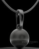 Black Plated Spherical Permanently Sealed Keepsake Jewelry