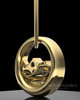 Gold Plated Mountains of Memories Permanently Sealed Jewelry