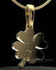 Gold Plated My Lucky Clover Permanently Sealed Keepsake Jewelry