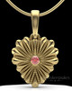 Gold Plated Rodeo Birthstone Heart Permanently Sealed Keepsake Jewelry