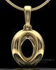 Gold Plated Harmony Sphere Permanently Sealed Keepsake Jewelry