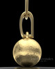 Gold Plated Spherical Permanently Sealed Keepsake Jewelry