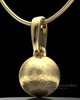 Gold Plated Spherical Permanently Sealed Keepsake Jewelry