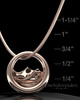Rose Gold Plated Mountains of Memories Permanently Sealed Jewelry