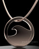 Rose Gold Plated Ocean Waves Permanently Sealed Keepsake Jewelry