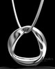 Solid 14k White Gold Gentle Twist Permanently Sealed Keepsake Jewelry