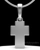 Solid 14K White Gold Blessed Permanently Sealed Cross