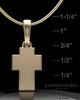 Solid 14K Gold Blessed Permanently Sealed Cross