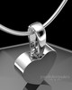 Sterling Silver Wholesome Heart Permanently Sealed Waterproof Keepsake Jewelry