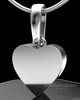Sterling Silver Wholesome Heart Permanently Sealed Waterproof Keepsake Jewelry