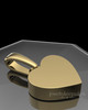 Gold Plated Wholesome Heart Permanently Sealed Waterproof Keepsake Jewelry