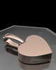 Rose Gold Plated Wholesome Heart Permanently Sealed Waterproof Keepsake Jewelry