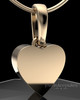 Solid 14K Gold Wholesome Heart Permanently Sealed Waterproof Keepsake Jewelry