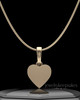 Solid 14K Gold Wholesome Heart Permanently Sealed Waterproof Keepsake Jewelry