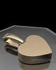 Solid 14K Gold Wholesome Heart Permanently Sealed Waterproof Keepsake Jewelry