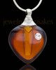 Keepsake Pendant Sienna Heart Glass Locket