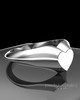 Sterling Silver Signet Permanently Sealed Cremation Ring