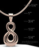 Solid 14K Rose Gold Perpetual Love Permanently Sealed Jewelry