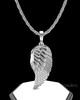 Sterling Silver Feathers Permanently Sealed Waterproof Cremation Pendant