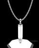 Sterling Silver Bullet Permanently Sealed Waterproof Cremation Pendant