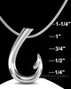 Sterling Silver Hook Permanently Sealed Waterproof Cremation Pendant