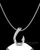 Sterling Silver Hook Permanently Sealed Waterproof Cremation Pendant
