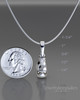 Sterling Silver Boxing Glove Permanently Sealed Waterproof Cremation Pendant