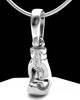 Sterling Silver Boxing Glove Permanently Sealed Waterproof Cremation Pendant