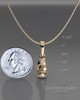 Solid 14k Gold Boxing Glove Permanently Sealed Waterproof Cremation Pendant