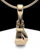 Solid 14k Gold Boxing Glove Permanently Sealed Waterproof Cremation Pendant