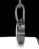 Black Plated Heart with Paws Permanently Sealed Waterproof Cremation Pendant