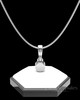 Sterling Silver Small Round  Permanently Sealed Waterproof Cremation Pendant