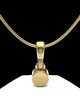 Gold Plated Small Round  Permanently Sealed Waterproof Cremation Pendant