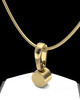 Gold Plated Small Round  Permanently Sealed Waterproof Cremation Pendant