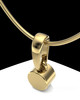 Gold Plated Small Round  Permanently Sealed Waterproof Cremation Pendant