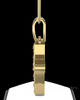 Gold Plated Textured Cross Permanently Sealed Waterproof Cremation Pendant