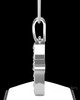 Solid 14k White Gold Textured Cross Permanently Sealed Waterproof Cremation Pendant