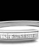 Solid 14k White Gold Textured Cuff Permanently Sealed Waterproof Cremation Bracelet