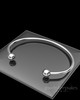 Solid 14k White Gold Split Cape Permanently Sealed Waterproof Cremation Bracelet