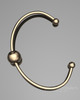 Solid 14k Gold Sliding Cape Permanently Sealed Waterproof Cremation Bracelet